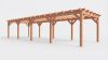 Bouwpakket overkapping 1219x410,5 cm fijnbezaagd Douglas