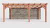 Bouwpakket aanbouwveranda 648,5x326 cm rechts fijnbezaagd Douglas