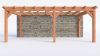Bouwpakket aanbouwveranda 701,5x326 cm rechts fijnbezaagd Douglas