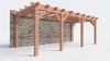 Bouwpakket aanbouwveranda 709x326 cm links fijnbezaagd Douglas