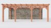 Bouwpakket aanbouwveranda 709x326 cm links fijnbezaagd Douglas