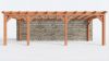 Bouwpakket aanbouwveranda 815x326 cm links fijnbezaagd Douglas