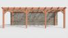 Bouwpakket aanbouwveranda 822x326 cm links fijnbezaagd Douglas