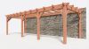 Bouwpakket aanbouwveranda 886,5x326 cm links fijnbezaagd Douglas