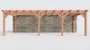 Bouwpakket aanbouwveranda 886,5x326 cm links fijnbezaagd Douglas
