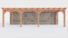 Bouwpakket aanbouwveranda 886,5x326 cm rechts fijnbezaagd Douglas