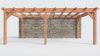 Bouwpakket aanbouwveranda 701,5x390,5 cm links fijnbezaagd Douglas
