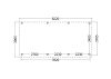 Bouwpakket aanbouwveranda 822x390,5 cm links fijnbezaagd Douglas