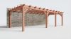 Bouwpakket aanbouwveranda 886,5x390,5 cm links fijnbezaagd Douglas