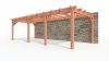 Bouwpakket aanbouwveranda 886,5x390,5 cm links fijnbezaagd Douglas