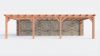Bouwpakket aanbouwveranda 992,5x390,5 cm rechts fijnbezaagd Douglas