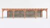 Bouwpakket aanbouwveranda 1219x390,5 cm fijnbezaagd Douglas