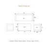 Decala loungeset - 4-delig aluminium - light teak look - desert sand