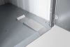 Metalen containerberging Alex 80x88x129 cm - Donkergrijs/kwartsgrijs