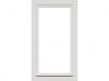 Trendhout Draai/kiepraam - 77,4x137,4 cm - rechtsdraaiend - wit - incl. raambeslag