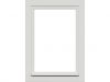 Draai/kiepraam - 77,4x107,4 cm - rechtsdraaiend - wit - incl. raambeslag