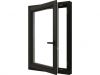 Trendhout Draai/kiepraam - 77,4x107,4 cm - linksdraaiend - zwart - incl. raambeslag