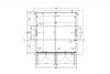 Dubbele garage 44 mm - 595x595 cm - geïmpregneerd
