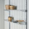 Biohort Europa 4 metalen tuinhuis 244x228x203 cm zilver