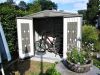 Biohort Europa 3 metalen tuinhuis 244x156x203 cm donkergroen