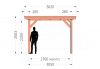 Trendhout Buitenverblijf Florence 785x360 cm - Plat dak