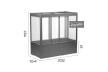Biohort Florentina metalen tuinkas 201,6 x 104 x 197 cm donkergrijs metallic