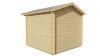 Tuindeco Gitte Blokhut 260x260 cm + luifel 70 cm 28 mm vuren red class wood geïmpregneerd