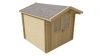 Tuindeco Gitte Blokhut 260x260 cm + luifel 70 cm 28 mm vuren red class wood geïmpregneerd