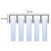 Glasschuifwand Greenline 5 spoor breedte 450 cm