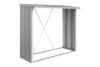 Biohort metalen multi opslagplaats Woodstock zilvergrijs 229x102x199 cm