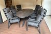 Tuinset Harmonia – Ovale tafel met 6 verstelbare stoelen