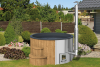 Hottub deluxe incl. RVS houtkachel en kachelpijp Ø200 cm