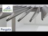 Biohort aluminium Pergola wit 550x300 cm