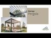 Biohort aluminium Pergola wit 550x300 cm