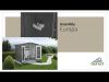Biohort metalen tuinkast 190 190x83x182,5 cm zilver
