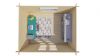 Tuindeco Hypermodern Blokhut 320x260 cm 28 mm vuren grijs geïmpregneerd