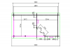 Blokhut 2556Z 250x250 cm + luifel 250 cm - compleet gecoat