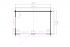 Blokhut 3020 300x200 cm - exterieur gecoat