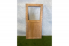 1 stuk beschikbaar: Enkele deur vuren excl. kozijn, hang en sluitwerk en glas 85x183 cm - Incompleet - SALE01793