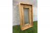 3 stuks beschikbaar: Douglas vast raam met melk glas 72x40 cm - SALE01894