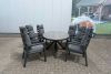 Tuinset Harmonia – Ovale tafel met 6 verstelbare stoelen