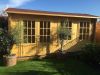 Tuindeco Justine Blokhut 500x250 cm 40 mm vuren red class wood geïmpregneerd