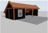 Trendhout De Hoeve XL Kapschuur 926x440 cm - Totaalpakket