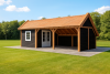 Trendhout De Hoeve XL Kapschuur 926x440 cm - Totaalpakket
