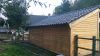 Lariks/Douglas kapschuur Goor 600x390 cm met zwarte wanden - Bouwpakket