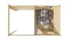 Tuindeco Kennet Blokhut 250x300 cm + luifel 250 cm 28 mm vuren bruin geïmpregneerd