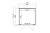 Tuinhuis Kibo 1 plattegrond