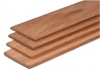 Schuttingplank Hardhout glad geschaafd voorzijde 2x V-groef 1,5x14x365 cm