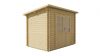 Tuindeco Kris Blokhut 290x200 cm 28 mm vuren bruin geïmpregneerd