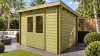 Classicline Blokhut Overijssel 300x300 cm vuren groen geïmpregneerd